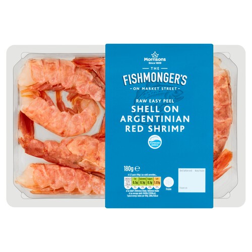 Morrisons Market Street Raw Easy Peel Shell On Argentinian Red Shrimp