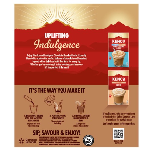 Kenco Chocolate Hazelnut Latte Instant 