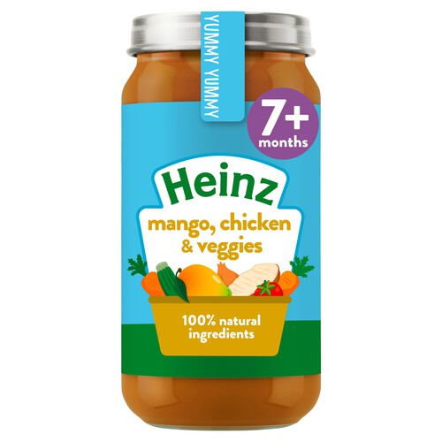 Heinz Mango Chicken And Vegetable Baby Food Jar 7+ Months 