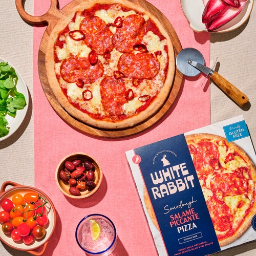 White Rabbit Salame Piccante Romana 10" Pizza 357g