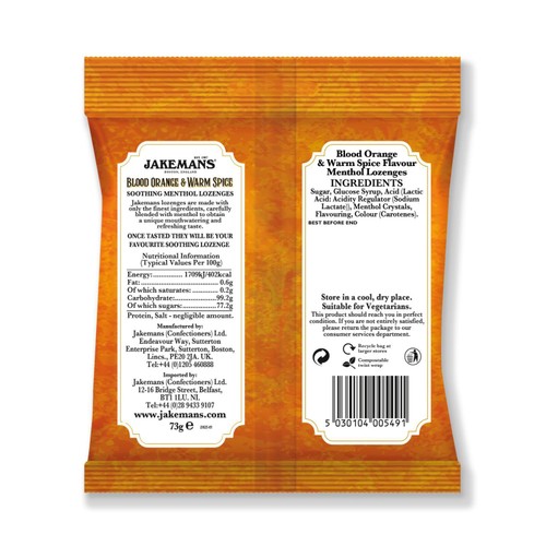 Jakemans Blood Orange 73g