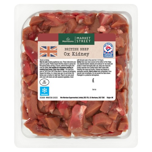 Morrisons The Butcher's On Market Street British Beef Diced Ox Kidney