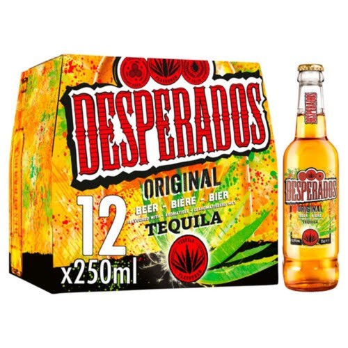 Desperados Original Beer Lager Bottles 12 x 250ml