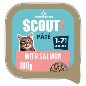 Morrisons Cat Food Salmon Pate