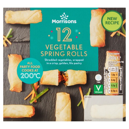 Morrisons 12 Vegetable Spring Rolls 