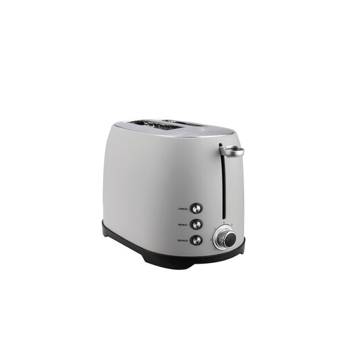 Morrisons Siena Dove Grey  2 Slice Toaster