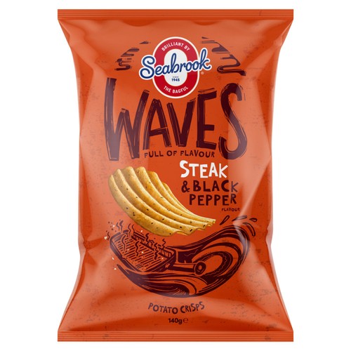 Seabrook Steak Black Pepper Flavour Potato Crisps