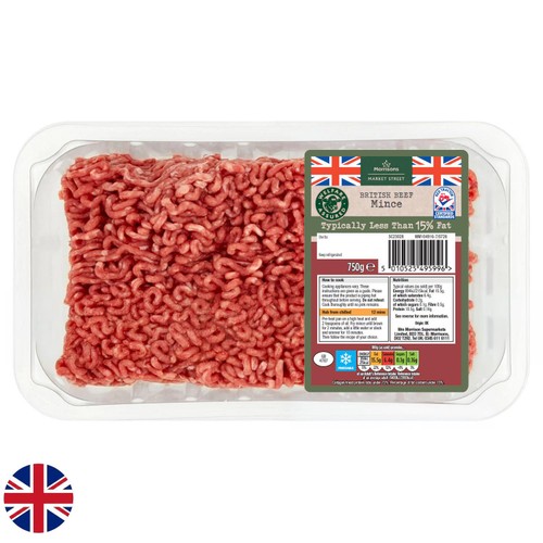 Morrisons British 15% Beef Mince 750g