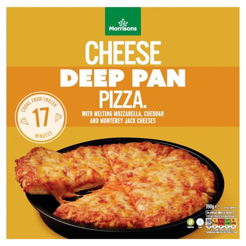 Morrisons Cheese Deep Pan Pizza 390g