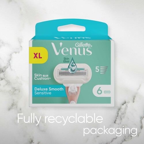 Gillette Venus Extra Smooth Sensitive Blades 3 Blades