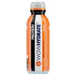 Wow Hydrate Protein Tropical Protein & Vitamin Water 500ml