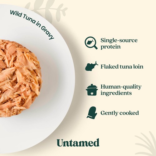 Untamed Wild Tuna In Gravy Cat Food 75g