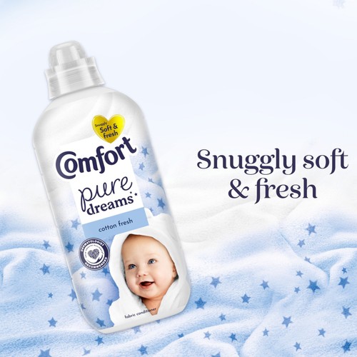 Comfort Fabric Conditioner Pure Dreams Cotton Fresh 30 Washes (900 ml)