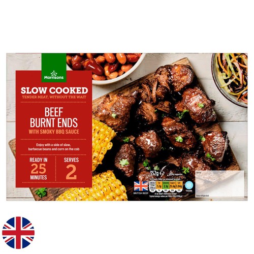 Morrisons British Slow Cooked BBQ Beef Burnt Ends 352g