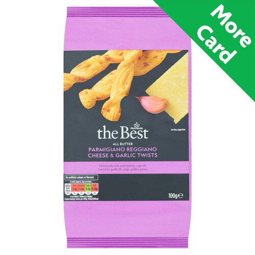 Morrisons The Best Parmesan & Garlic Twists 