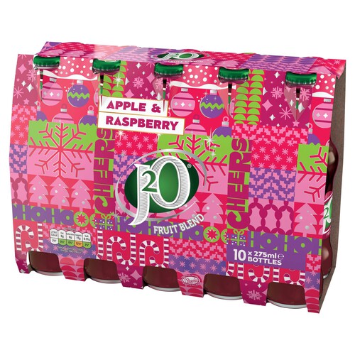 J2O Apple & Raspberry 10 Bottles