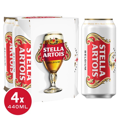 Stella Artois Premium Lager Beer Cans