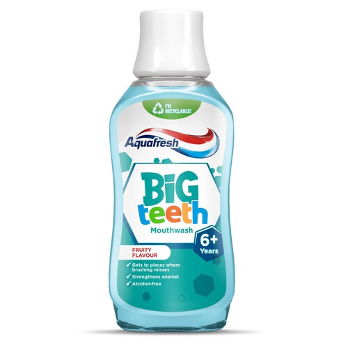 Aquafresh Kids Big Teeth Mouthwash Fruity Flavour 6-8 Years