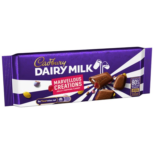 Cadbury Marvellous Creations Jelly Pop Candy Chocolate Bar 