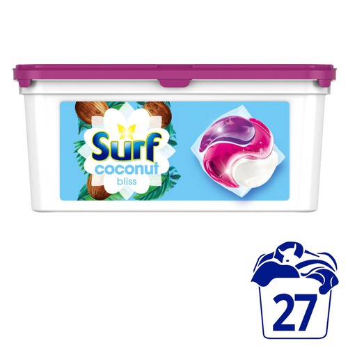 Surf 3-In-1 Coconut Bliss Washing Capsules