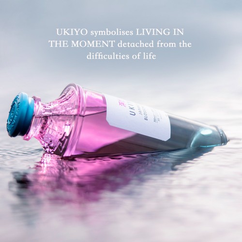 Ukiyo Japanese Blossom Gin 70CL