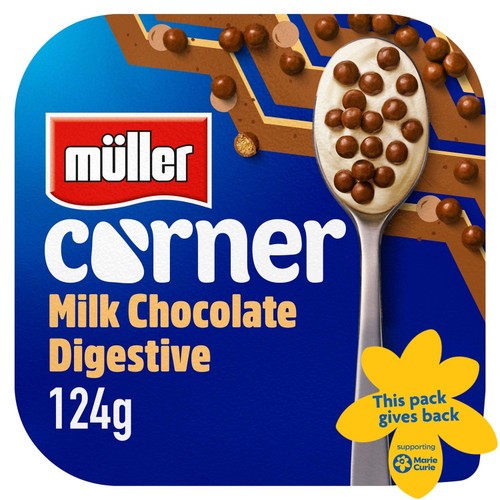 Muller Corner Vanilla with Chocolate Digestive Biscuits Yogurt 124g