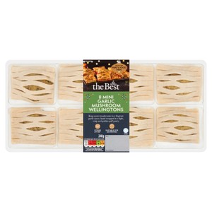 Morrisons The Best 8 Mini Garlic Mushroom Wellingtons   240g
