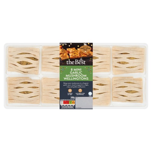 Morrisons The Best 8 Mini Garlic Mushroom Wellingtons   240g