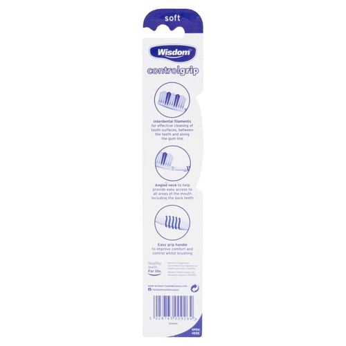 Wisdom Control Grip Soft Toothbrush