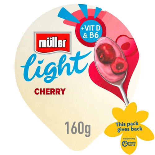 Muller Light Cherry Fat Free Yogurt 160g
