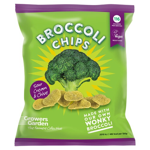 Growers Garden Broccoli Chips Sour Cream & Chive 