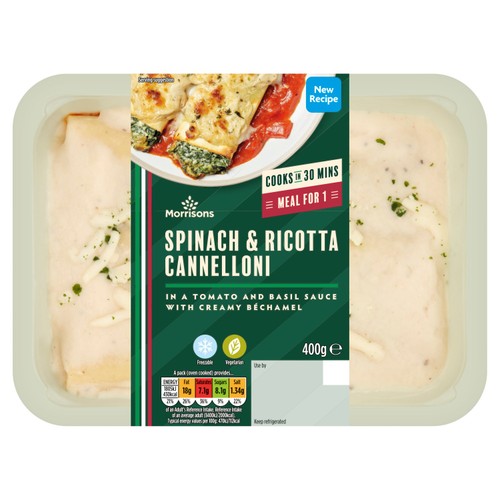 Morrisons Spinach Ricotta Cannelloni