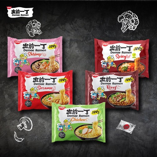 Nissin Demade Ramen Tonkotsu Noodles