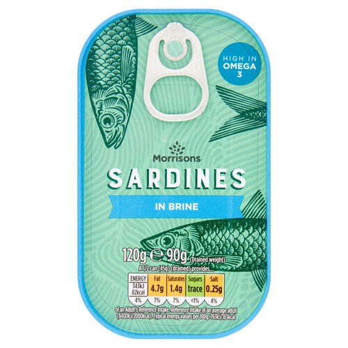 Morrisons Sardines In Brine (120g)