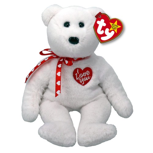 TY White Bear Ii Original Beanie