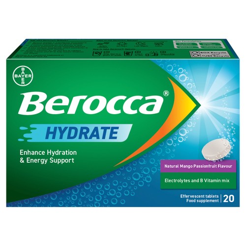 Berocca Hydrate Mango & Passionfruit 20 Pack
