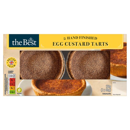 Morrisons Hand Finished Egg Custard Tarts