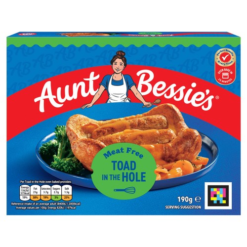 Aunt Bessie's Vegetarian Toad in the Hole Ready Meal 190g 