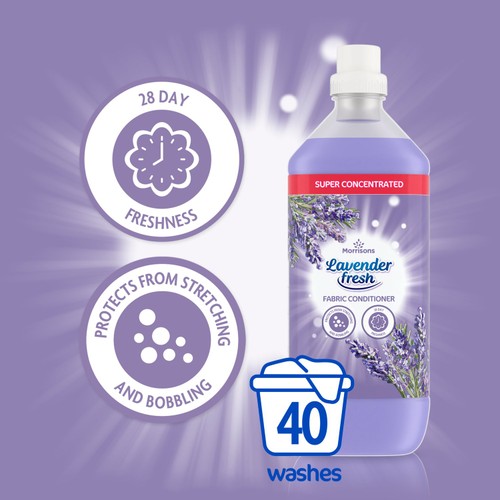 Morrisons Lavender Fresh Fabric Conditioner 40 Washes