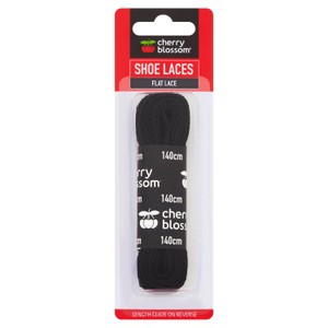 Cherry Blossom Flat Shoe Laces White 120Cm