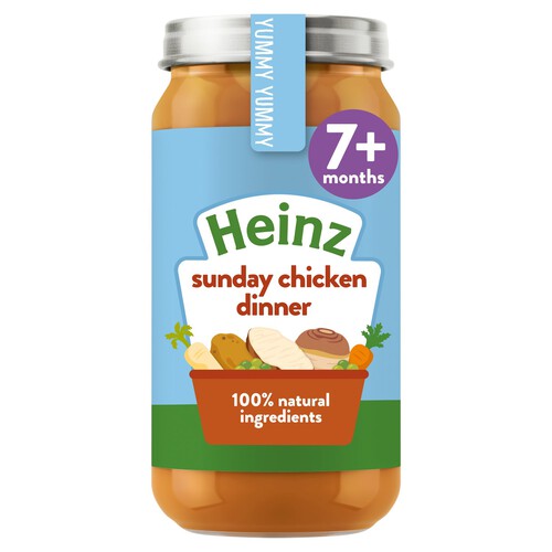 Heinz By Nature Sunday Chicken Dinner Baby Food Jar 7+ Months 