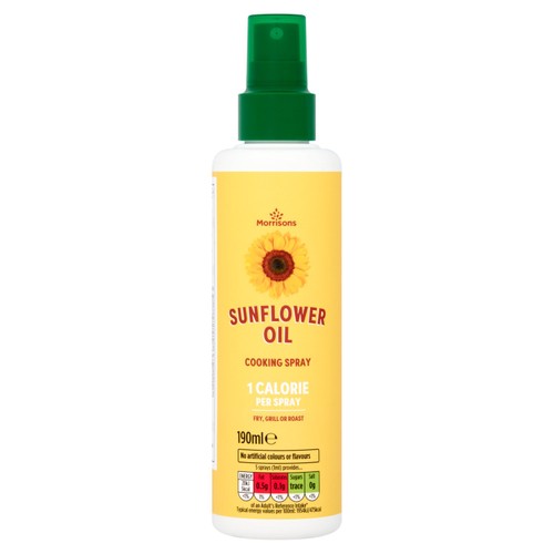 Morrisons 1 Cal Sunflower Spray Oil 190Ml