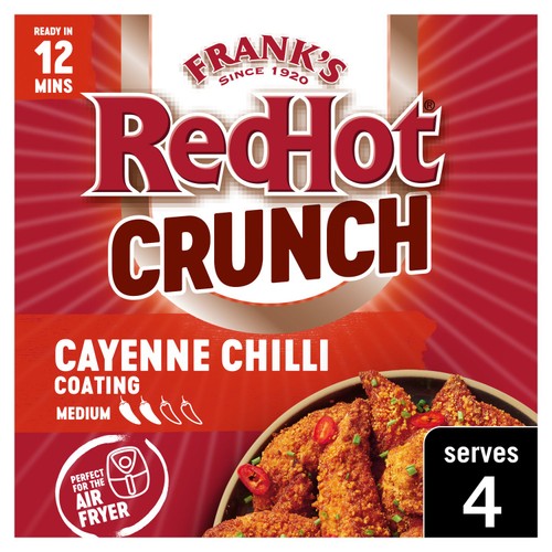 Frank's RedHot Crunch Cayenne Chilli Coating Seasoning Mix 70g