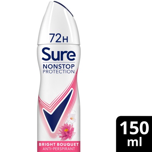 Sure Antiperspirant Deodorant Nonstop Protection Bright Bouquet 150ml