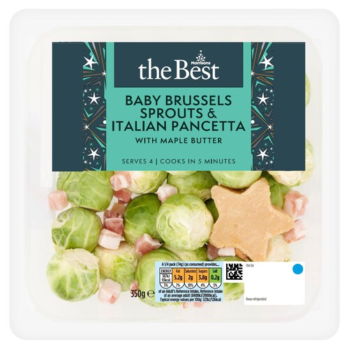 Morrisons The Best Baby Brussels Sprouts&Italian Pancetta With Maple Butter