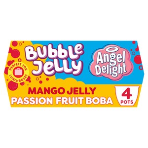 Angel Delight Mango Jelly & Passionfruit Boba Bubble Dessert Snack Pot
