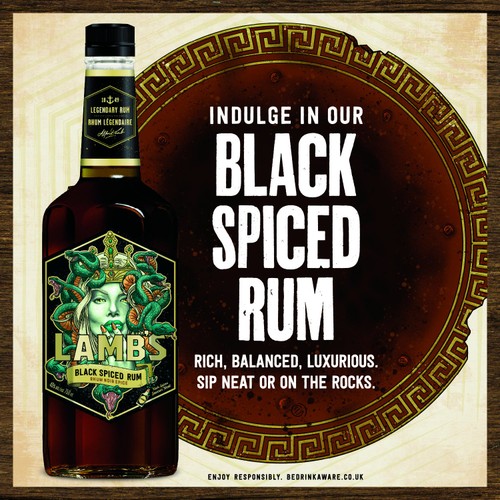 Lamb's Black Spiced Rum 70CL
