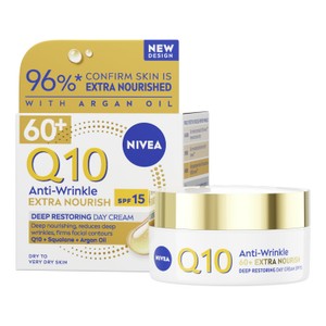 NIVEA Q10 Anti-Wrinkle Night Cream for 60+ Mature Skin