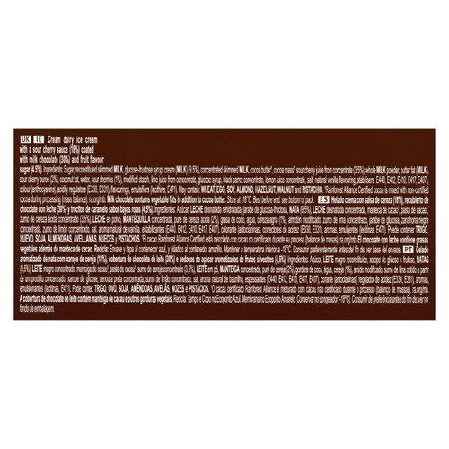 Magnum Bonbon Cherry & Milk Chocolate Ice Cream Frozen Snack 12 pack