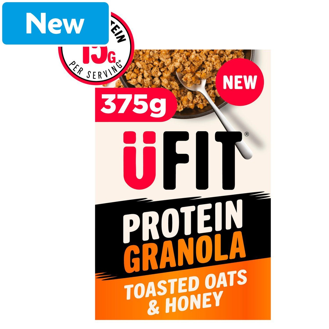 UFIT Protein Granola Toasted Oats & Honey 375g
